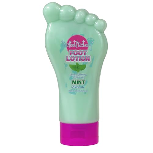 The Foot Factory Peppermint Foot Lotion; Soothes and hydrates feet with refreshing peppermint scent; 180ml