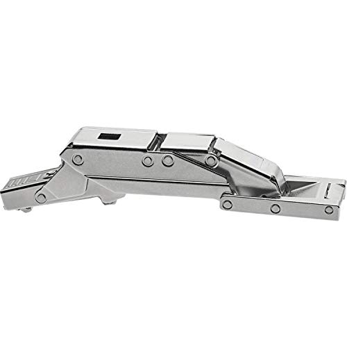 Preisvergleich Produktbild Gedotec Topfscharnier Blum Clip Top Cristallo für Spiegeltüren / Stahl vernickelt / Glastür-Scharnier mit Blumotion Dämpfung & Schließautomatik / 1 Stück Topfband mit Adapterplatte & Montageplatte