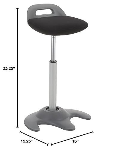 Image of Learniture Sit-to-Stand Active Motion Perch Stool, Black LNT-NES3021BK-SO