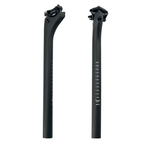RXL SL Sattelstütze Carbon für Rennrad & Mountainbike Schwarz Carbon seatpost MTB sattelrohr Carbon 3K matt Offset sattelstütze 30.8*400mm