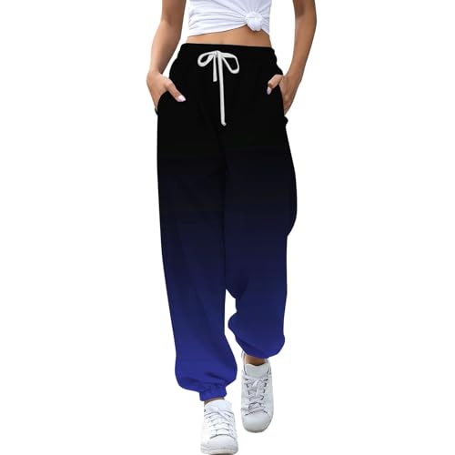 Oversized Sweatpants for Women High Waist Cinch Bottom Sweatpants Casual