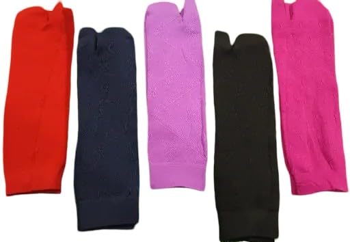 Trendy & Attractive Women's Solid Ankle Socks Pack of 5 Pairs – Red Polyester Regular Fashion Socks Multi free size-image-24