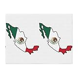 EdWal Leichte & bequeme Mikrofaser Tagesdecke mit Mexiko Karte - verschiedene Größen