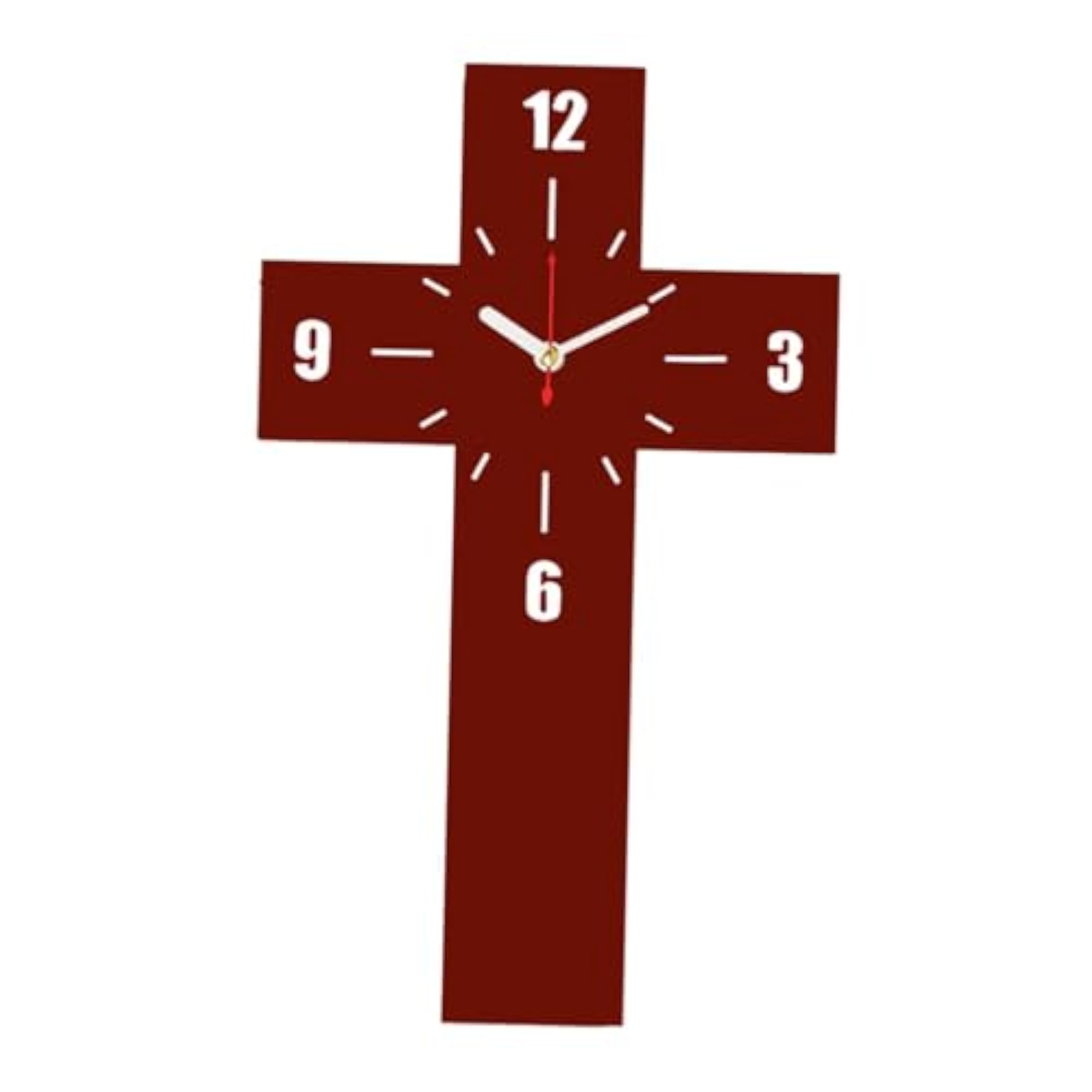 Nordic Crucifix Wall Clock for Kids Room, Kitchen