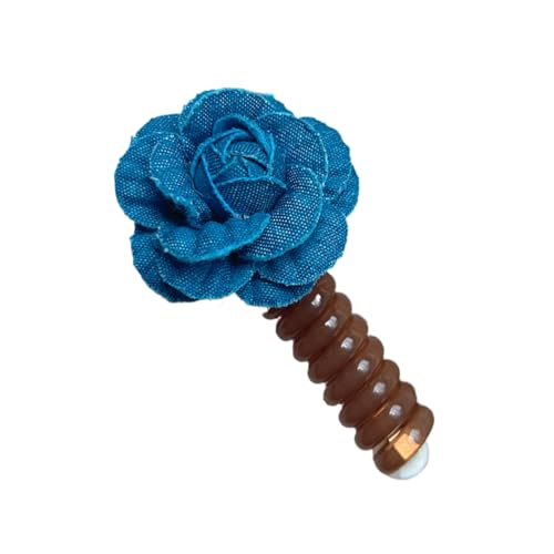 Rebellious Diadema de tela de moda con diseño de camelias, flores coloridas, coletero en forma de flor para diferentes peinados