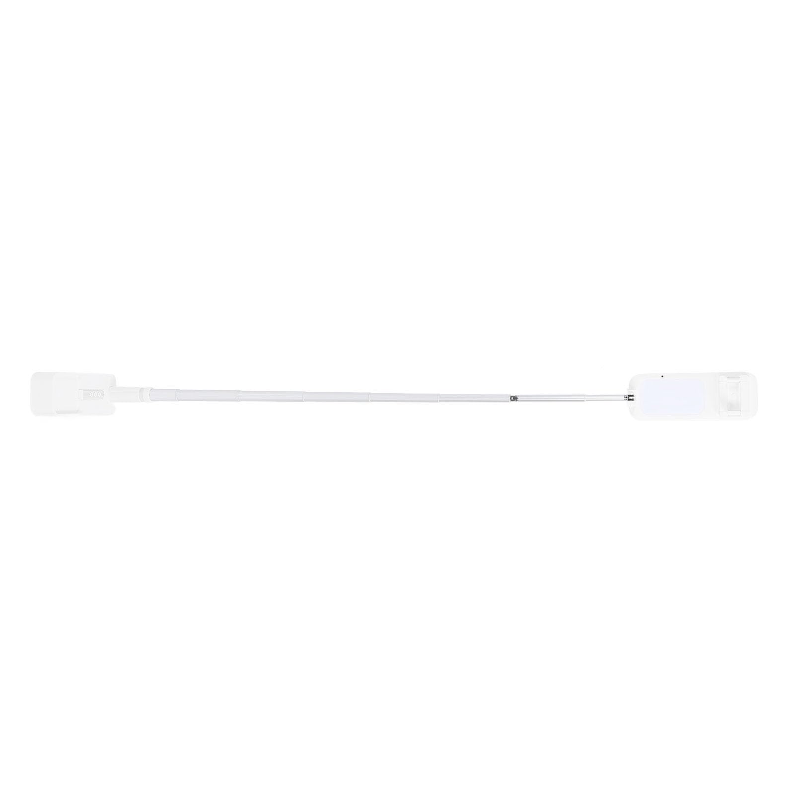 Alomejor Supporto estensibile per selfie pieghevole con luce LED per fotografia in diretta streaming, supporto per telefono ricaricabile senza fili, rotazione a 360°, per vlogging, viaggi, scrivania