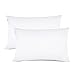 Set of 2 Pillow Cases Queen Size, 100% Brushed Microfiber Lighting Mall Pillow Covers, Ultra Soft, Envelope Closure End, Wrinkle Free, Stain Resistant (White)