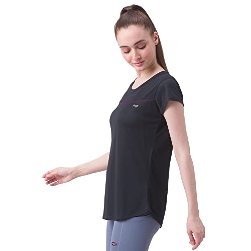 Image of berge' Ladies Polyester Dry Fit Western Shirts & Tshirts for Women, Quick Drying & Breathable Fabric, Gym Wear Tees & Workout Tops