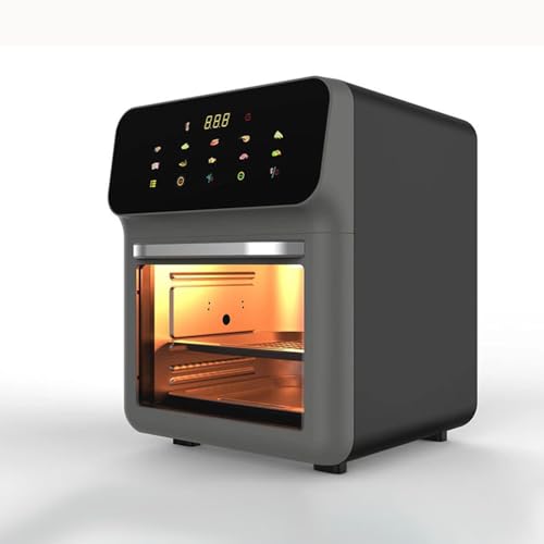 Freidora de aire inteligente 11 en 1, horno tostador, freidora de aire digital de convección con parrilla, horno, asado, recalentado, asado a la parrilla, deshidratado, electrodoméstico de encime
