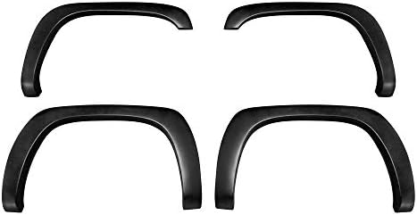 MaxMate Fender Flares Compatible with 1999-2006 Chevy Silverado GMC Sierra 1500 2500 3500HD; 2007 Classic Fleetside, Fine-Textured Paintable Factory Style 4pc | TFC64218