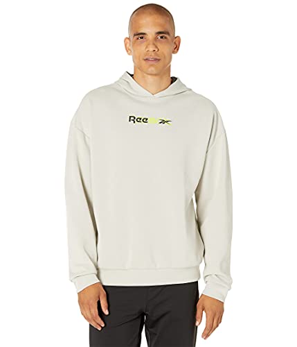 Reebok Meet You There Hoodie Stucco 2XL en molleton doux et ample
