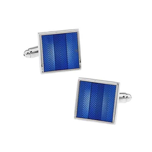 Set Mancornas Daesar Hombre Plateado y Azul miniatura 1