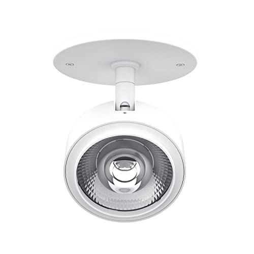Image of LED Modern Spotlight, Indoor Accent monopoint Lighting Fixture, 10W 3000K for Bookshelf, Art Gallery, Bedroom, Showroom, Kitchen, CRI 90, 38 Angle, ETL Listed,3 Years Warranty, White, 2 Packs