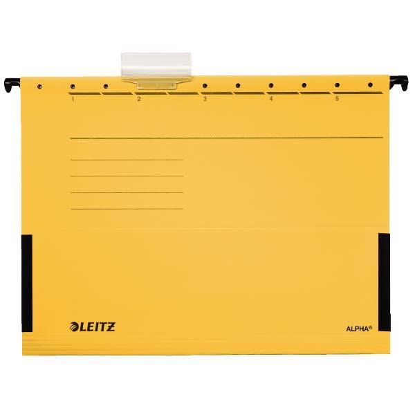 Attrezzatura scolastica marca LEITZ modello CF25CARTELLE SOSPESE ALPHA GIALLO