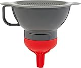 Chef's Planet #130 Multipurpose Filter Funnel Set, Gray/White/Red