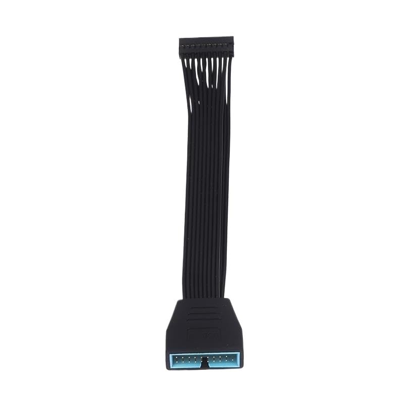 1 szt. płyta główna płyta główna USB3.0 19 20Pin żeński na USB 3.0 19 20-pinowy męski przedłużacz konwersja kabel łączący 15 cm