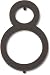 Atlas Homewares AVN8-O Modern Avalon 4.5-Inch No. 8 House Number, Oil Rubbed Bronze