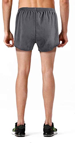 Geek LITHTING Short masculino casual confortável para treino, bolsos com zíper, cintura elástica, C-