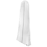 Hangerworld Breiter Wasserabweisender Atmungsaktiver Kleidersack für Abendkleider 183 cm x 66 cm in Weiß, Kleiderschutzhülle zur Aufbewahrung von Brautkleidern, Hochzeitskleidern, Abendkleidern