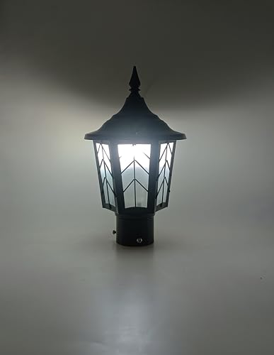 Image of SINOMAN Pillar Main Gate Light for Outdoor Fence Decorative Waterproof Post Lamp for Driveway Entrance, Boundary, Patio, Yard Lighting (GL 512, Pack of 1) Bulb Not Included