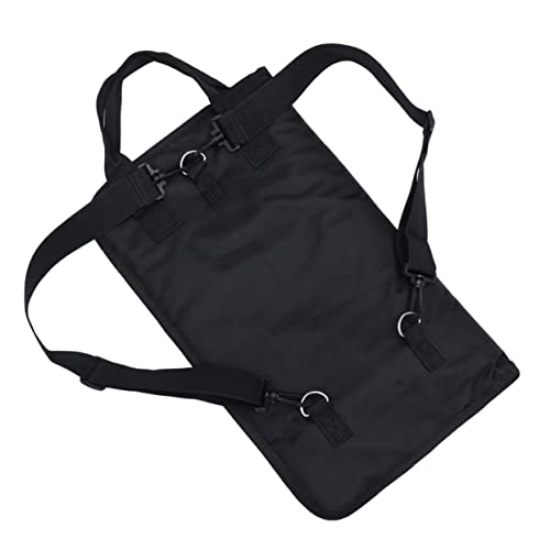 Abaodam Drumstick Bag Black Drum Stick Backpack for Young Drummers Volume Holder for Accessories Comfortable Fit Design for Music Lessons and Band Activities