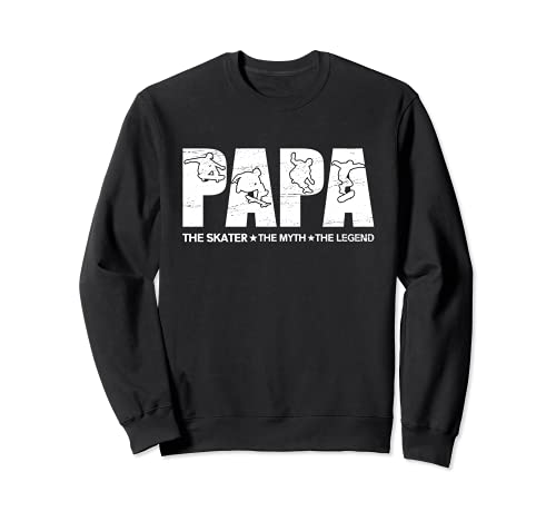 Papa Skateboard Dad Skateboarder Daddy Fête des pères Sweatshirt