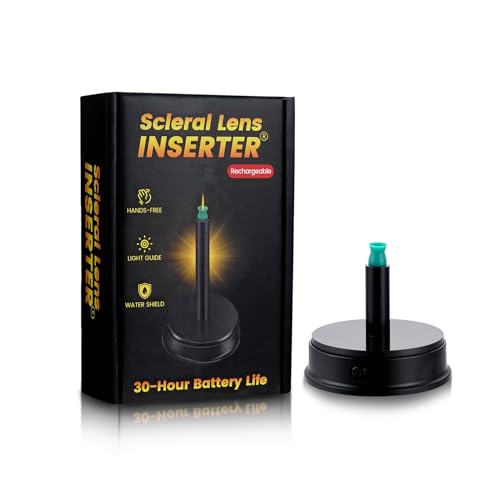 Scleral Lens Inserter RGP Contact Lens Applicator Tool LED Stand Kit