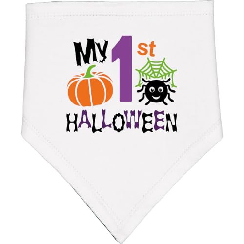 inktastic My 1st Halloween Baby Baby Bandana Bib