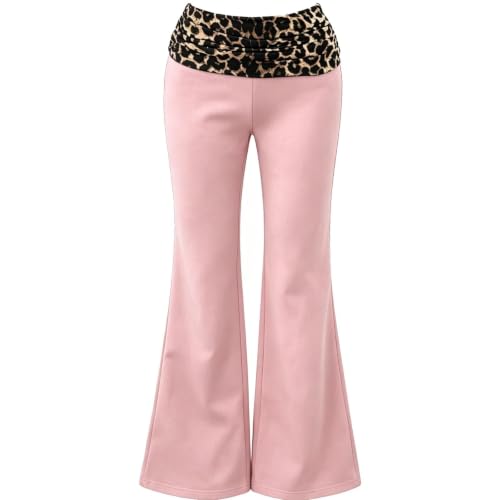 HswsEJ Yoga Pants Women Flare Cheetah Print High Waisted Workout Pants - image 4