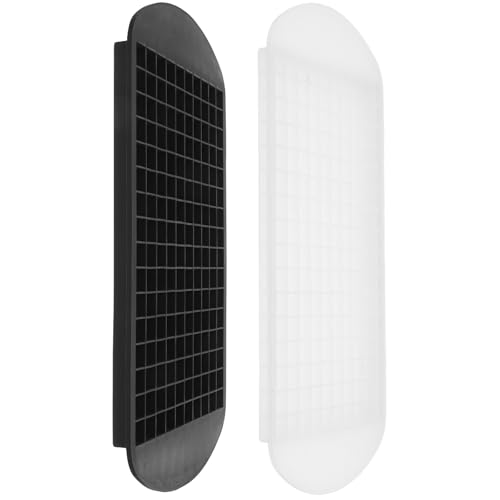 MUELODSIC Moldes de Silicona para Cubitos de Hielo 160 Mini Cubos 2 Piezas Bandejas Apilables Pequeñas Transparentes y Negras para Congelador Bebidas Frías y Cócteles