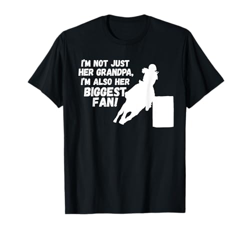 Barrel Racing Abuelo Cowgirl Diseño Equitación Racer Camiseta