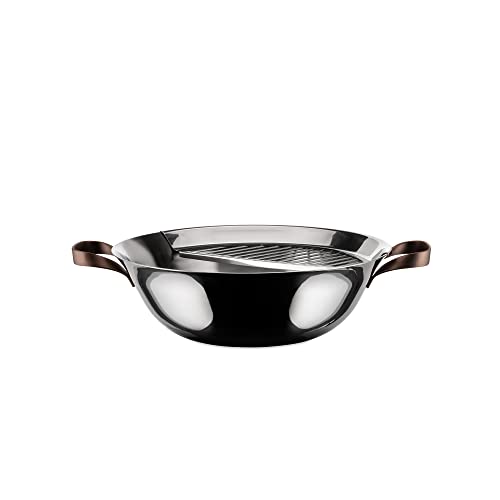Wok Alessi acero aleado con tapa 18.1 in miniatura 2