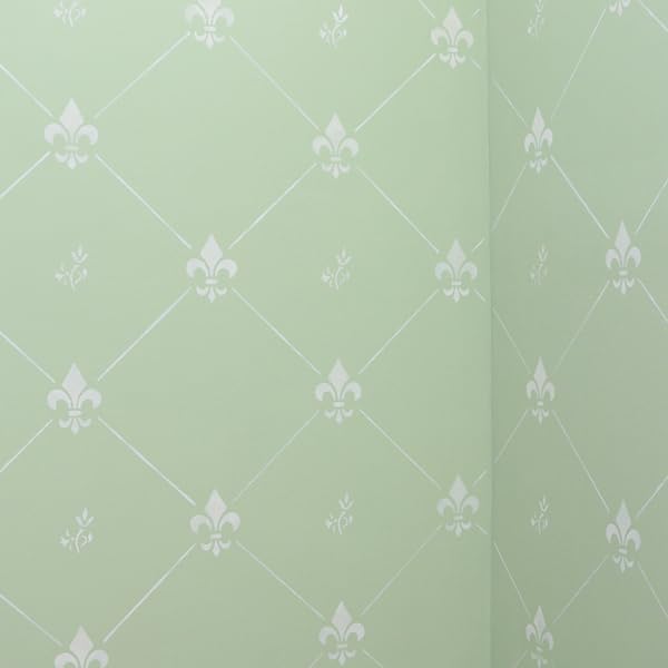 French Fleur de Lis Wall Stencil | DIY Home Decor Stencils | Paint Stencil for Walls, Furniture, Floors, Fabric