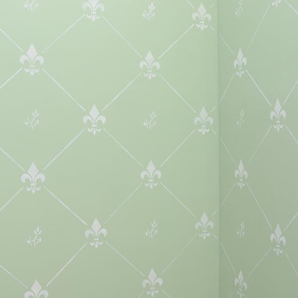 French Fleur de Lis Wall Stencil | DIY Home Decor Stencils | Paint Stencil for Walls, Furniture, Floors, Fabric