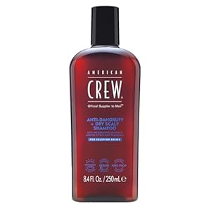 American Crew Anti-Dandruff + Dry Scalp Shampoo for Men, Citrus Mint Scent, 8.4 fl oz