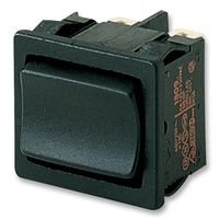 Marquardt Switch, Rocker, Dpst, 6A, 250Vac, Black - 1809.1102-00