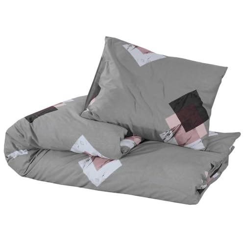 Housse de couette gris 135x200 cm en coton pour une chambre cocooning