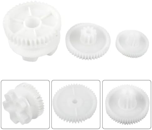 Plastic Gear Set for 550 and 390 Motor, Replacement Parts for Ride On Electric Toy Car, Childrens Vehicle Transmission Repair Components(550 5P Set) — view 3