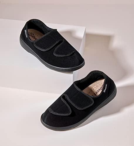 Silvert's Adaptive Clothing & Footwear Women’s Stretchable Comfort Hugster Shoes or Slippers for Seniors4