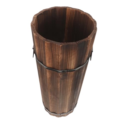 Porte-parapluie en bois massif au design nordique minimaliste
