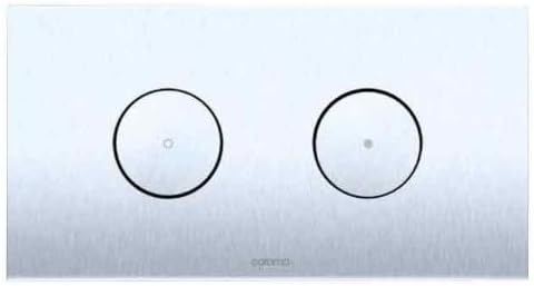 Caroma 237010C Dual Flush Round Buttons with Plate Chrome