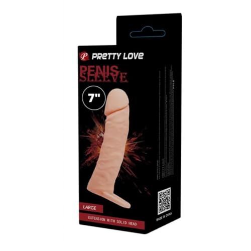 Capa Peniana Extensora com Anel para Escroto 18cm x 3,6cm sendo 13cm Penetrável em CyberSkin