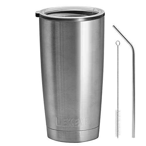 LEKEYE 20 OZ Stainless Steel Vacuum Insulated Tumbler with Anti-Split LidDouble Wall Travel MugSweat Free Coffee Cup