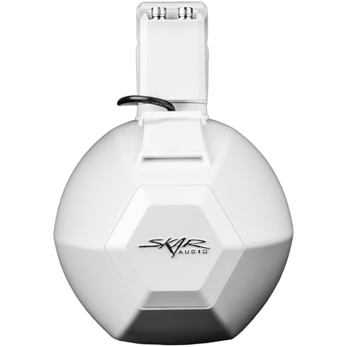 Image of Skar Audio SK8M-TWR 8 inch 2-Way Marine Full Range 500 Watt Coaxial Speakers, Pair (White)