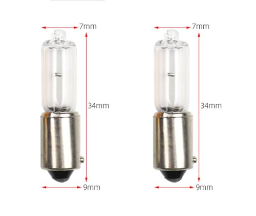 ShuoHui H21W 12V BAY9S Original Long Life Brake Light Reversing Light Fog Light Indicator Halogen Replacement Bulb E-Approved 21W for car motorcycle (2)