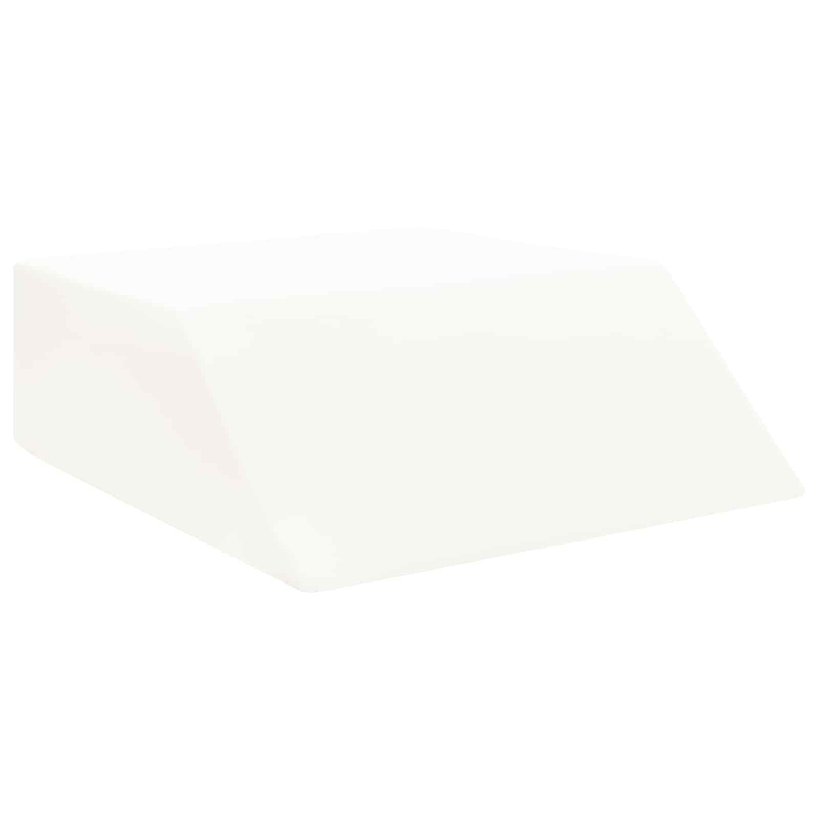 Fengshui Poduszka na nogi uniwersalna biała 63 x 52 x 19,5 cm pianka PU | Miękki aksamitny pokrowiec, zdejmowany pokrowiec, mocne wsparcie, wszechstronne zastosowanie