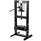 6 Ton Hydraulic Shop Press, Heavy Duty h-Frame Benchtop Press with Anti-Overpressure Relief Valve, Floor Workshop Press with Enhanced Pressure Bearing Capacity for Bending, Straightening, Garage
