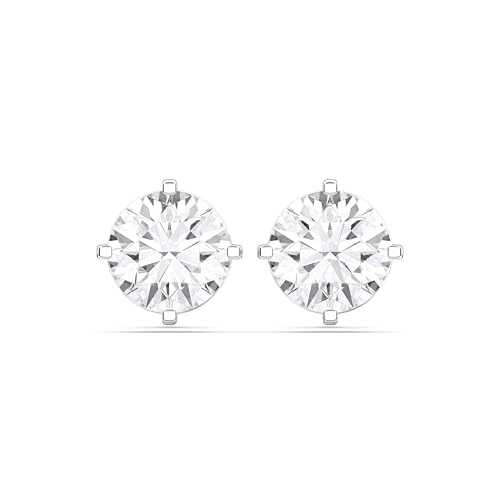 14K Gold Lab Grown Diamond Stud Earrings for Women