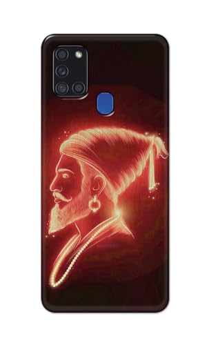 Image of PRINTFIDAA Printed Hard Back Cover Case for Samsung Galaxy A21s Back Cover (Chatrapati Shivaji Maharaj) -112