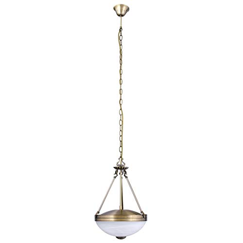 Preisvergleich Produktbild Edle Energiespar-Pendelleuchte 2×11 Watt in Bronze Hängeleuchte